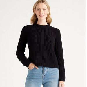 Quince 100% Organic Cotton Fisherman Crew Sweater
